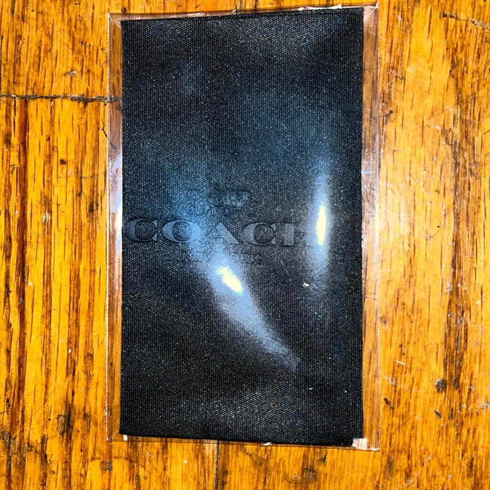 NEW COACH Sunglasses Embossed hard shell Black Case Embossed Cleaning Cl… - Picture 12 of 13